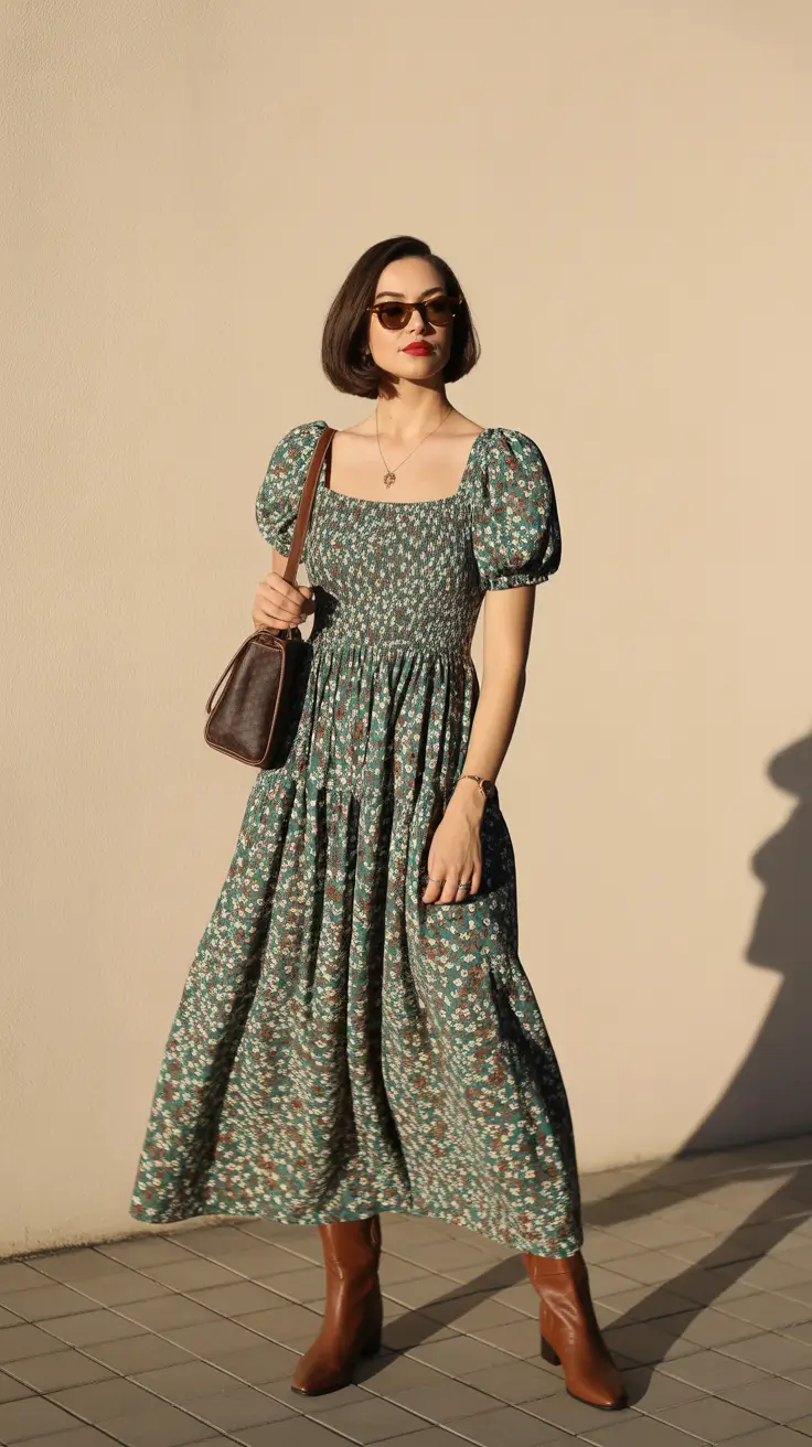 chic spring outfits 2026 trends Vintage Floral Prints for a Soft-Focused Spring Glow