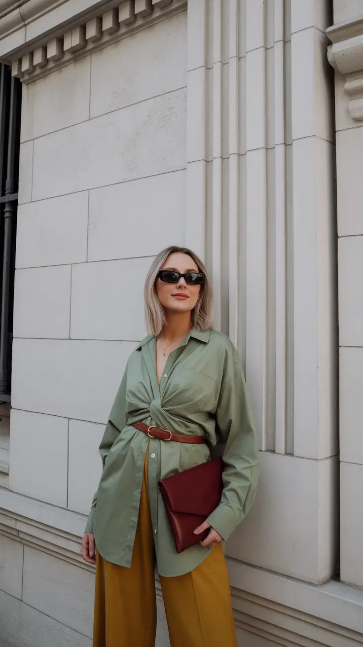 spring-outfits-women-over-40-2026 Soft Utility With a Modern Twist