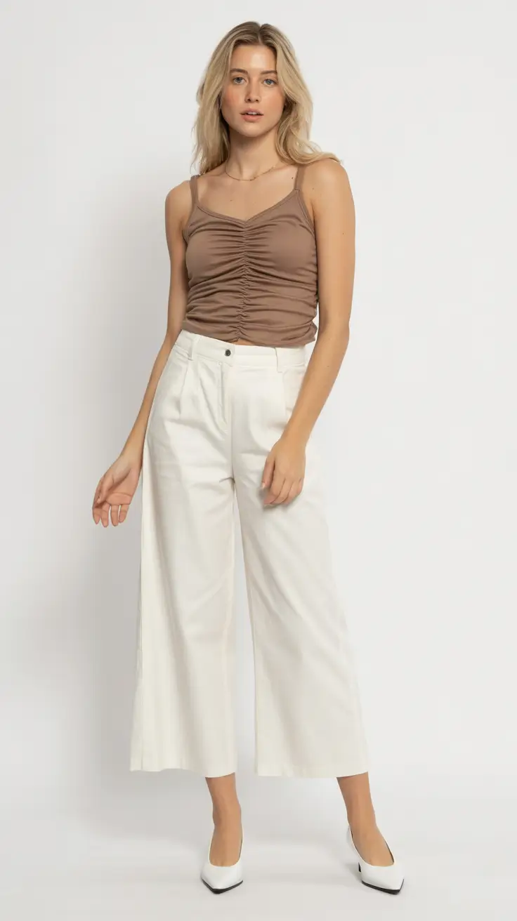 spring-outfits-women-over-40-2026 Soft Neutrals for Modern Simplicity