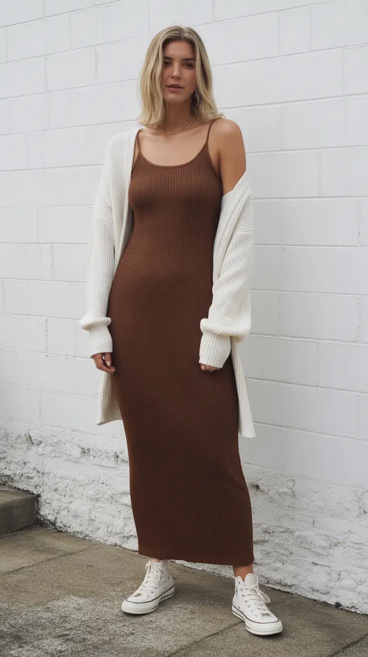 spring birthday outfits </p> <h2>Earthy Ribbed Maxi for a Calm, Cozy Spring Birthday</h2> <p>