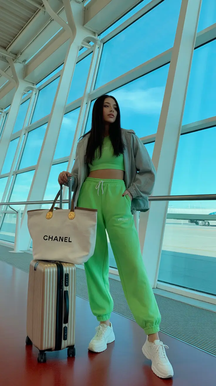 Topic+Bright Lime Monochrome With a Luxe Layer