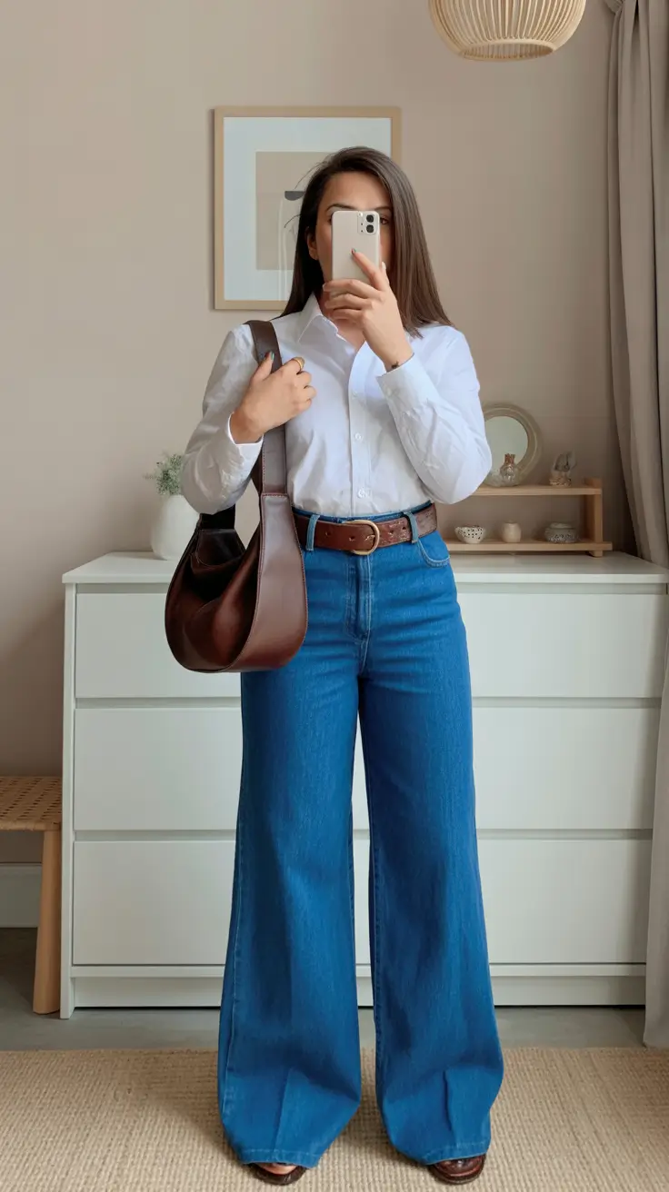 bold old money spring outfits 2026 Crisp Shirts and Denim That Whisper Quiet Luxury