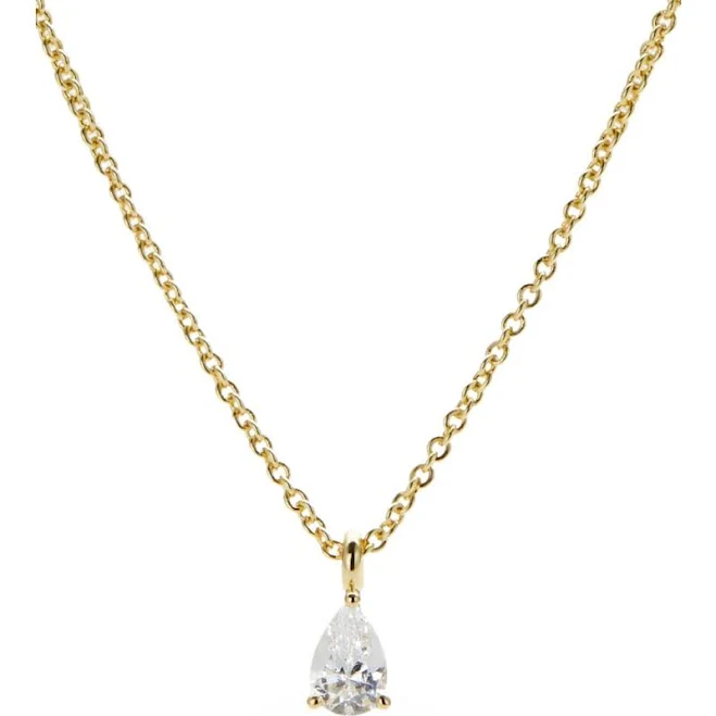 accessory Ana Luisa Elise 14K Gold Plated Solitaire Pendant Necklace Nordstrom $55