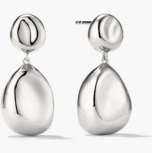 accessory Mejuri Sterling Silver Organic Dôme Pebble Earrings Mejuri US $198