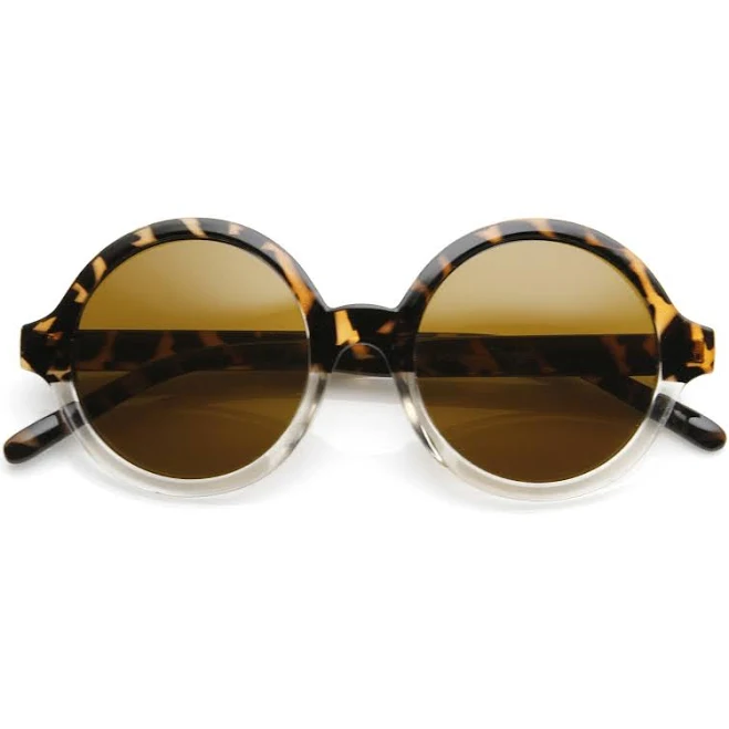accessory Retro Sleek Large Round Sunglasses zeroUV $5