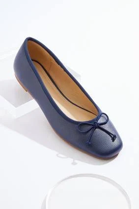 shoes Square Toe Bow Ballet Flats Cato Fashions $21.99